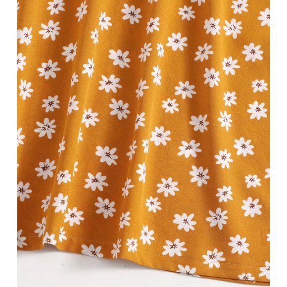 Floral Cami Dress Mustard - Picture 5 of 7